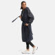 Marikoo Tjadee Damen Winter Wickelmantel Anthrazit-Größe XXXL - Gr. 46