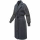 Marikoo Tjadee Damen Winter Wickelmantel Anthrazit-Größe XXXL - Gr. 46