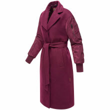 Marikoo Tjadee Damen Winter Wickelmantel Wine-Größe XS - Gr. 34