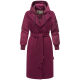 Marikoo Tjadee Damen Winter Wickelmantel Wine-Größe XXL - Gr. 44