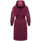 Marikoo Tjadee Damen Winter Wickelmantel Wine-Größe XXL - Gr. 44