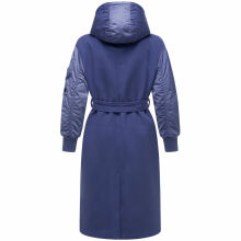 Marikoo Tjadee Damen Winter Wickelmantel Blue Violet-Größe S - Gr. 36