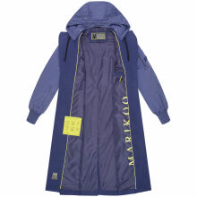 Marikoo Tjadee Damen Winter Wickelmantel Blue Violet-Größe S - Gr. 36