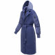 Marikoo Tjadee Damen Winter Wickelmantel Blue Violet-Größe S - Gr. 36