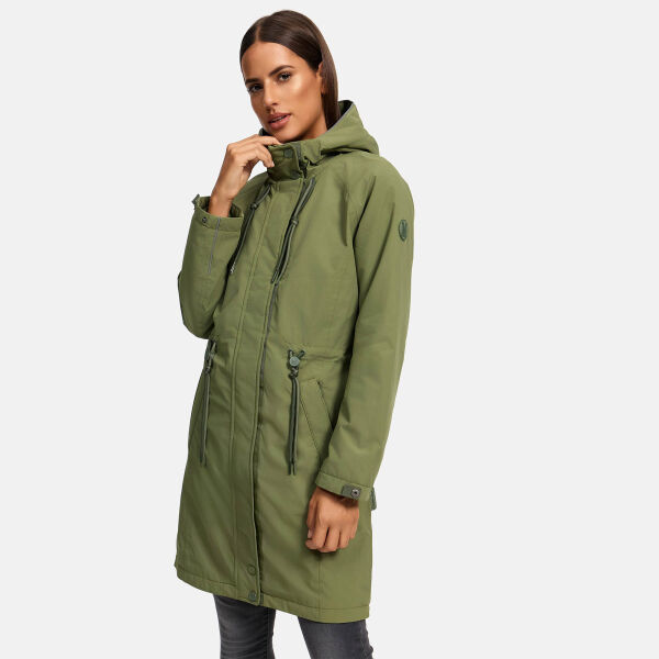 Marikoo Megumii Damen Übergangsjacke Olive Größe XL - Gr. 42