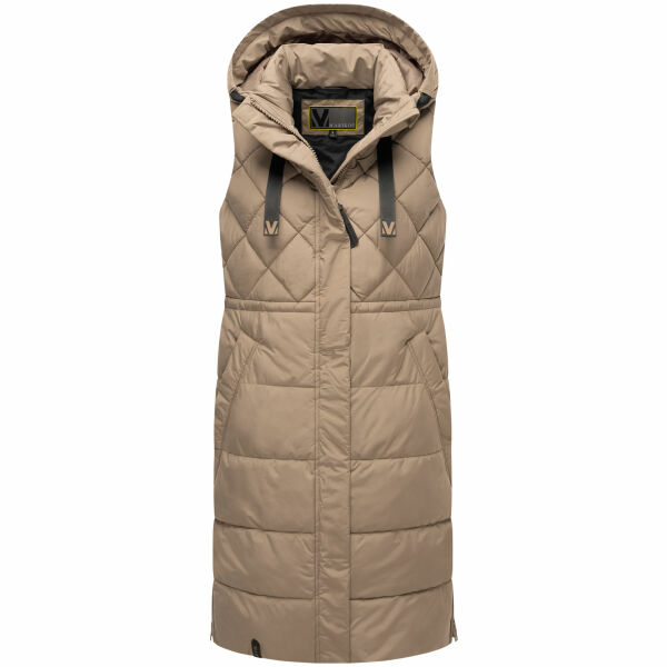 Marikoo Narikaa Damen Winterweste Taupe Grey Größe XS - Gr. 34