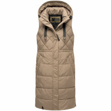 Marikoo Narikaa Damen Winterweste Taupe Grey Größe XS - Gr. 34