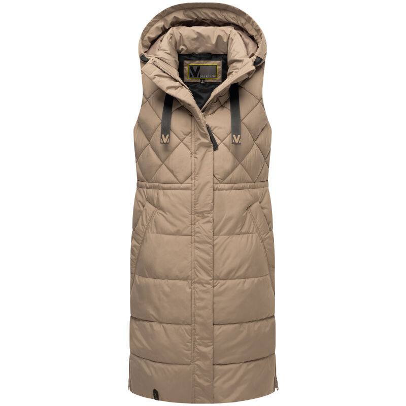 Marikoo Narikaa Damen Winterweste Taupe Grey Gr&ouml;&szlig;e XL - Gr. 42