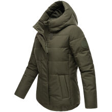 Marikoo Elira Damen Winterjacke Dark Olive Gr&ouml;&szlig;e S - Gr. 36