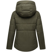 Marikoo Elira Damen Winterjacke Dark Olive Gr&ouml;&szlig;e S - Gr. 36