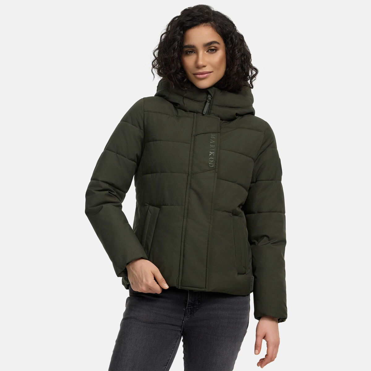 Marikoo Elira Damen Winterjacke Dark Olive Größe XXL - Gr. 44