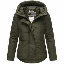 Marikoo Elira Damen Winterjacke Dark Olive Größe XXXL - Gr. 46