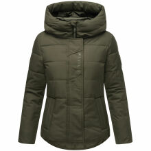 Marikoo Elira Damen Winterjacke Dark Olive Größe XXXL - Gr. 46