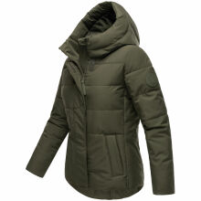 Marikoo Elira Damen Winterjacke Dark Olive Größe XXXL - Gr. 46