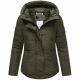 Marikoo Elira Damen Winterjacke Dark Olive Größe XXXL - Gr. 46