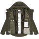 Marikoo Elira Damen Winterjacke Dark Olive Größe XXXL - Gr. 46