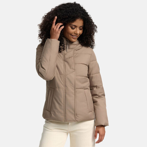Marikoo Elira Damen Winterjacke Taupe Grey Größe M - Gr. 38