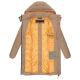 Navahoo BliblablubbDamen Winterjacke Taupe Grey Größe XS - Gr. 34
