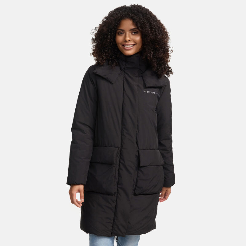 Marikoo Nanami Damen Winterjacke Schwarz