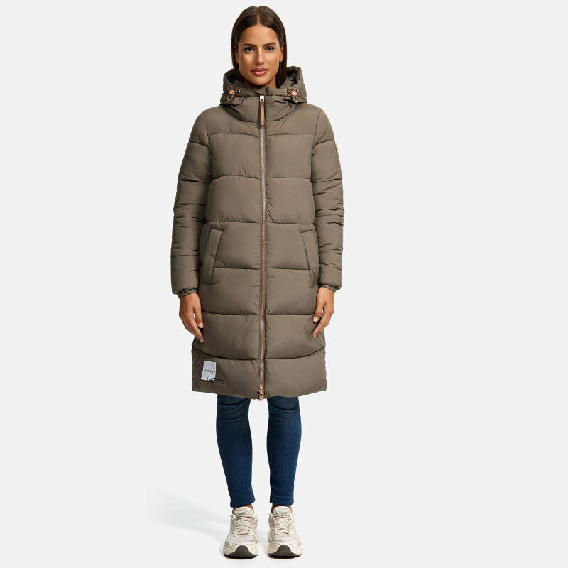Marikoo Nomadiaa Damen Winterjacke Stone Brown Gr&ouml;&szlig;e XL - Gr. 42