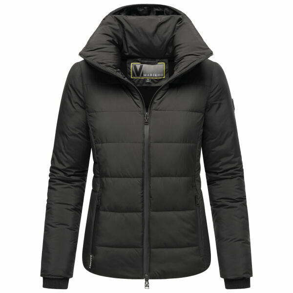 Marikoo Radaa Damen Stepp Jacke Schwarz Größe M - Gr. 38