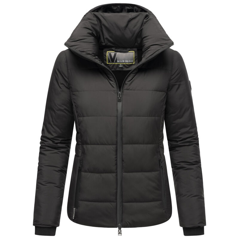 Marikoo Radaa Damen Stepp Jacke Schwarz