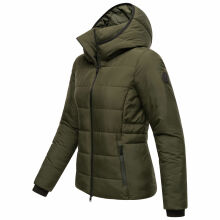 Marikoo Radaa Damen Stepp Jacke Olive Größe XS - Gr. 34
