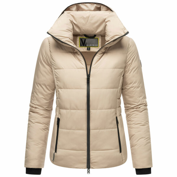 Marikoo Radaa Damen Stepp Jacke Taupe Grey Größe XS - Gr. 34