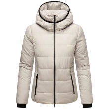Marikoo Radaa Damen Stepp Jacke Light Grey Gr&ouml;&szlig;e XXL - Gr. 44