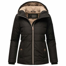 Marikoo Alemee Damen Stepp Jacke Schwarz Größe L - Gr. 40
