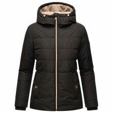 Marikoo Alemee Damen Stepp Jacke Schwarz Größe L - Gr. 40