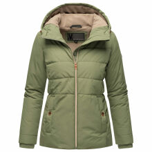 Marikoo Alemee Damen Stepp Jacke Olive Gr&ouml;&szlig;e S - Gr. 36
