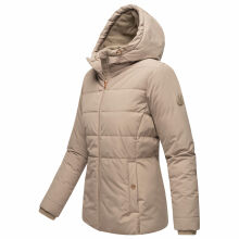 Marikoo Alemee Damen Stepp Jacke Taupe Grey Gr&ouml;&szlig;e M - Gr. 38