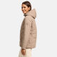 Marikoo Alemee Damen Stepp Jacke Taupe Grey Größe L - Gr. 40