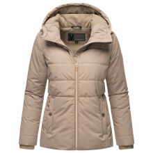 Marikoo Alemee Damen Stepp Jacke Taupe Grey Gr&ouml;&szlig;e XXL - Gr. 44