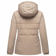 Marikoo Alemee Damen Stepp Jacke Taupe Grey Gr&ouml;&szlig;e XXL - Gr. 44
