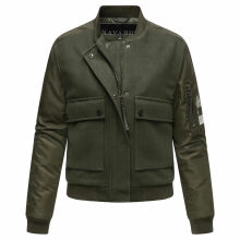 Navahoo Willstehaben Damen Jacke Olive Größe XS - Gr. 34