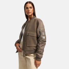 Navahoo Willstehaben Damen Jacke Stone Brown Größe S - Gr. 36