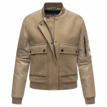 Navahoo Willstehaben Damen Jacke Stone Brown Größe S - Gr. 36