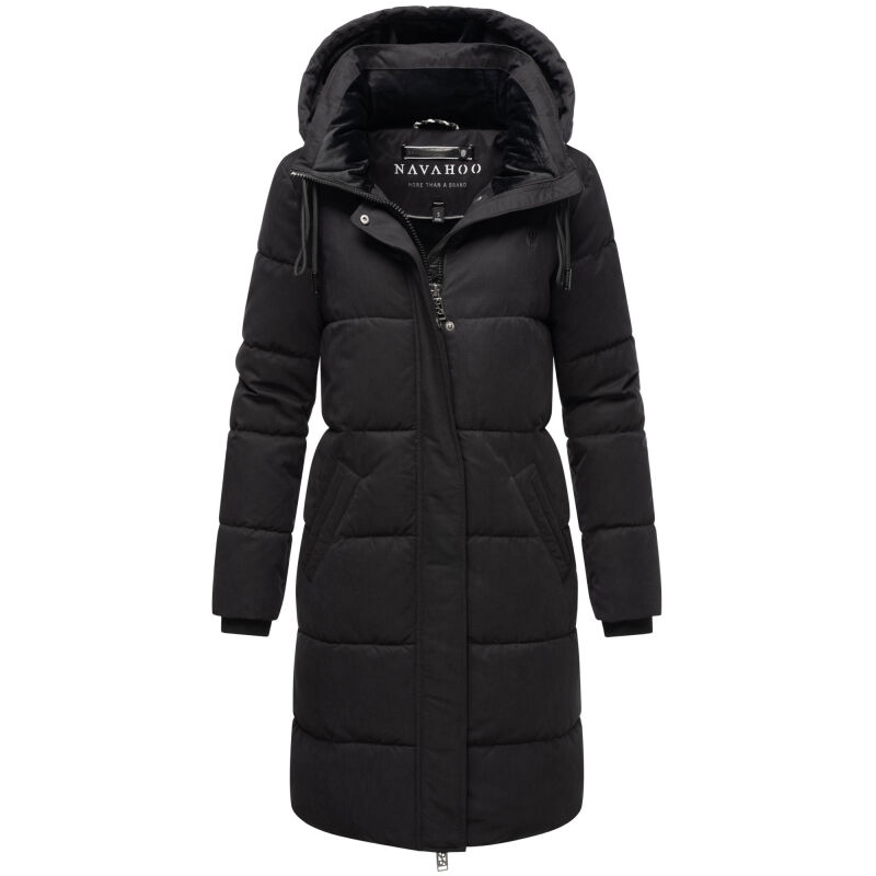 Navahoo Wintertanz Damen Winter Steppjacke Schwarz
