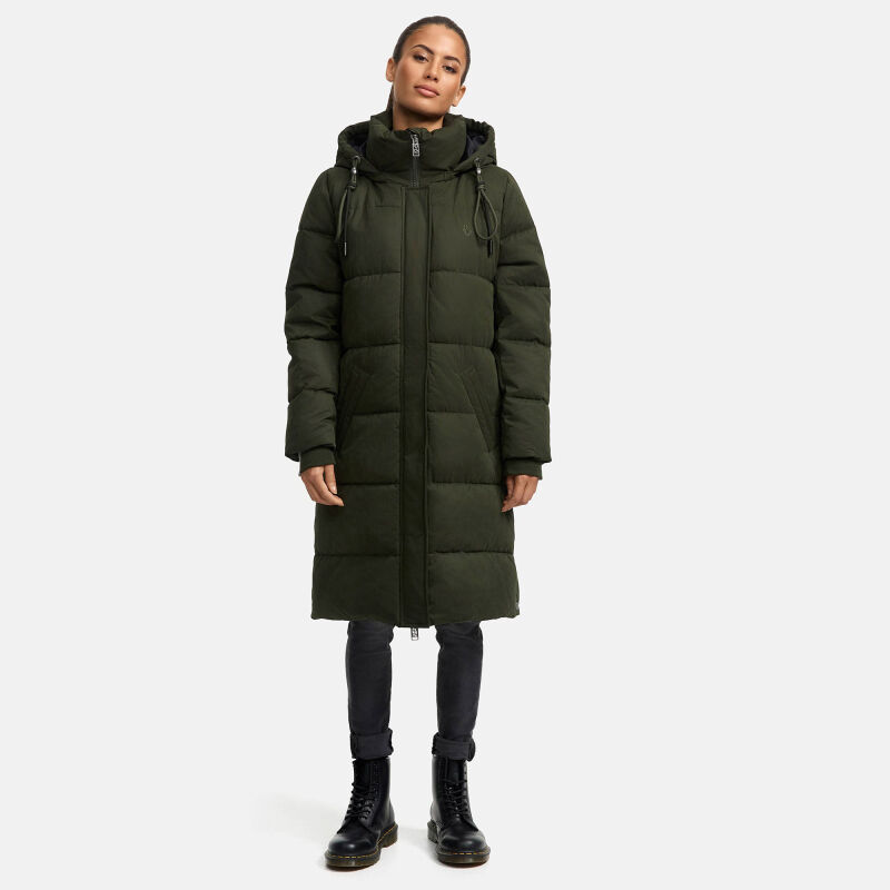 Navahoo Wintertanz Damen Winterjacke Olive Gr&ouml;&szlig;e L - Gr. 40