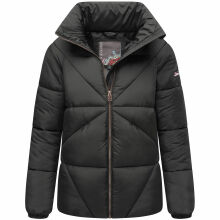 Navahoo Schokolinaa Damen Winter Steppjacke Schwarz Größe XXL - Gr. 44