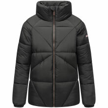 Navahoo Schokolinaa Damen Winter Steppjacke Schwarz Größe XXL - Gr. 44