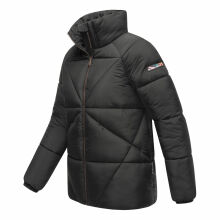Navahoo Schokolinaa Damen Winter Steppjacke Schwarz Größe XXL - Gr. 44