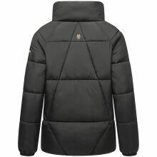 Navahoo Schokolinaa Damen Winter Steppjacke Schwarz Größe XXXL - Gr. 46