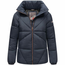 Navahoo Schokolinaa Damen Winter Steppjacke Navy Größe XS - Gr. 34
