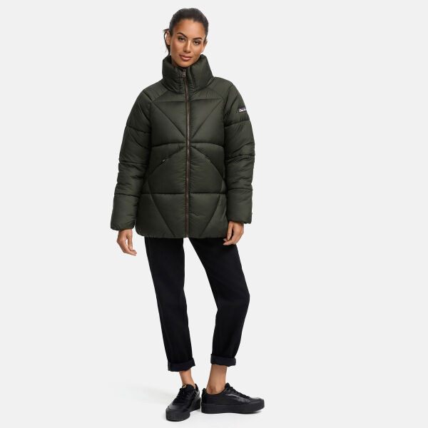 Navahoo Schokolinaa Damen Winter Steppjacke Olive Größe XS - Gr. 34