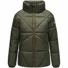 Navahoo Schokolinaa Damen Winter Steppjacke Olive Größe XS - Gr. 34
