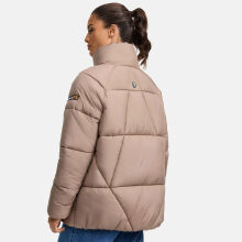 Navahoo Schokolinaa Damen Winter Steppjacke Taupe Grey Größe XL - Gr. 42