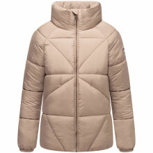 Navahoo Schokolinaa Damen Winter Steppjacke Taupe Grey Größe XL - Gr. 42